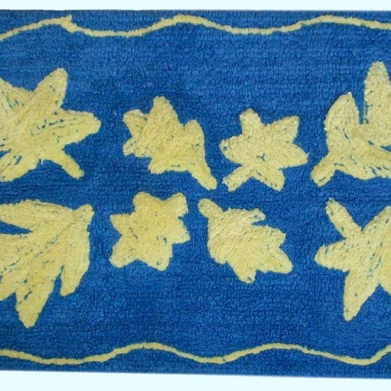 Dimcol Πατάκι Μπάνιου 50X85 Dimcol Φύλλο Blue (50x85)