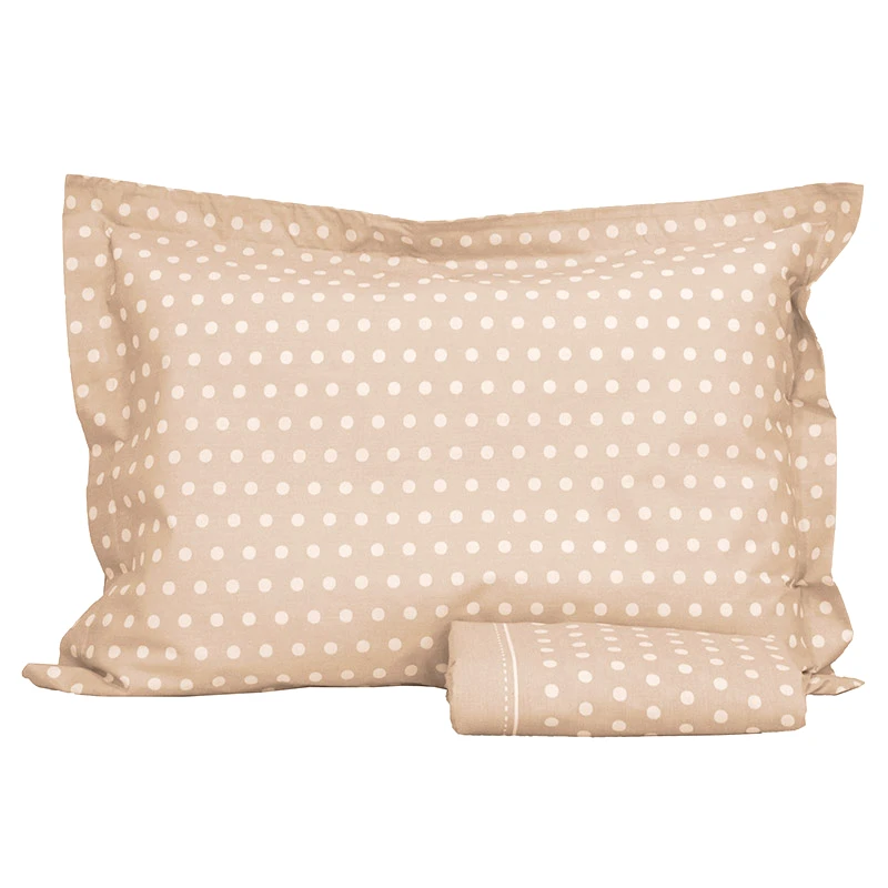 Anna Riska Σεντόνι Μεμονωμένο Μονό 170X270 Anna Riska Mix Match 82 Μπεζ Χωρίς Λάστιχο (170x270)