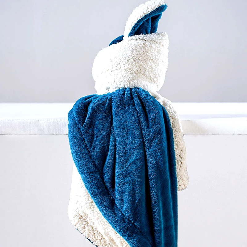 Anna Riska Κουβέρτα Fleece Αγκαλιάς 75X90 Anna Riska Heaven Πετρόλ (75x90)