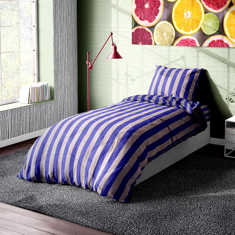 Dimcol Σεντόνι Μονό (Σετ 2 Τμχ) 160X240 Dimcol Stripes 157 Χωρίς Λάστιχο (160x240)