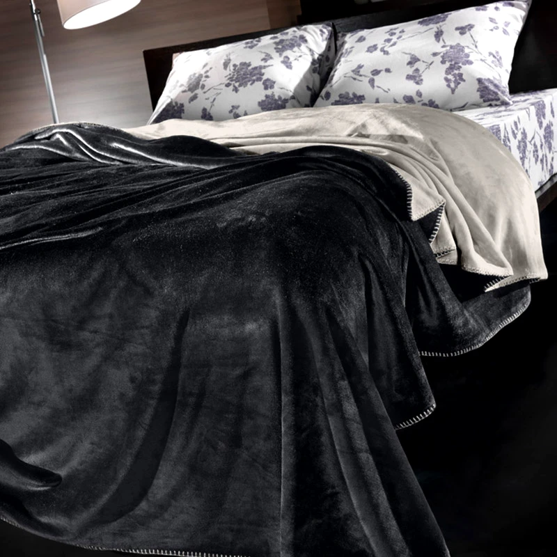Guy Laroche Κουβέρτα Fleece Μονή 160X220 Guy Laroche Velvent Anthracite (160x220)