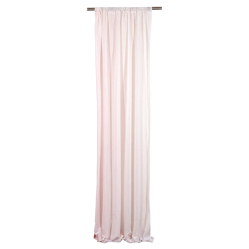 Viopros Κουρτίνα Με Τρέσα 140X270 Viopros Κονφετι Ροζ (140x270)