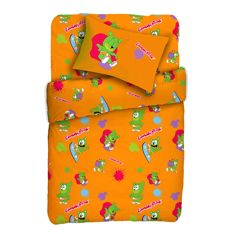 Viopros Παπλωματοθήκη Μονή (Σετ) 160X240 Viopros Gummy Ριλαξ Πορτοκαλί (160x240)