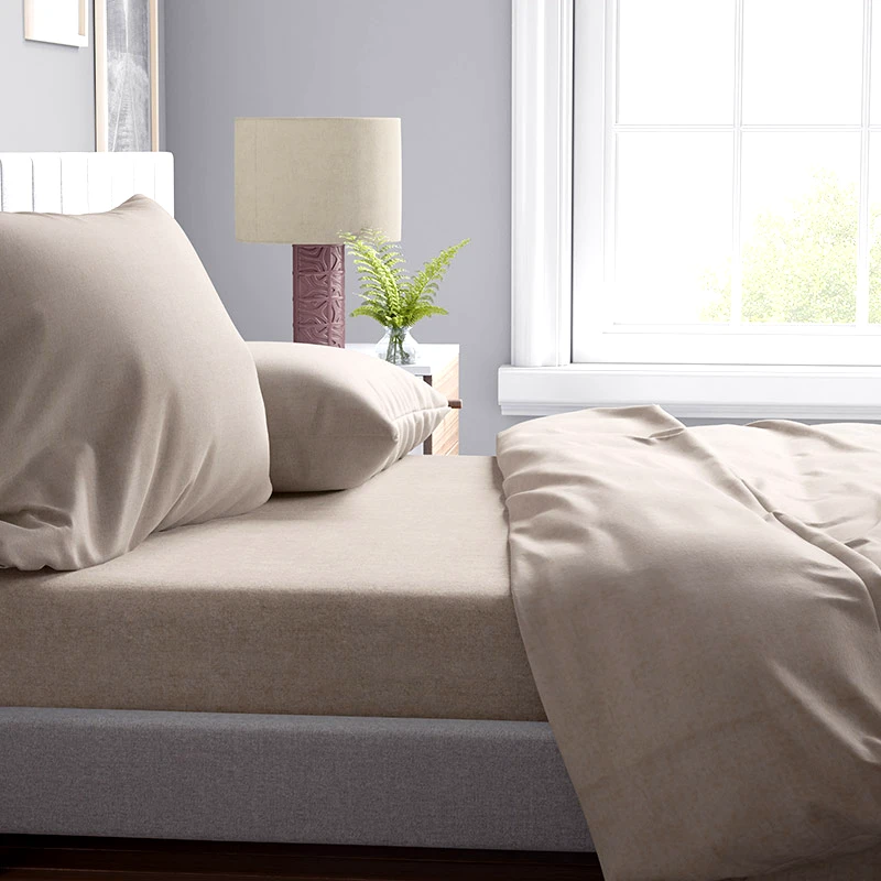 Dimcol Μαξιλαροθήκη Τεμάχιο 50X70 Dimcol Μελανζέ Beige 01 (50x70)