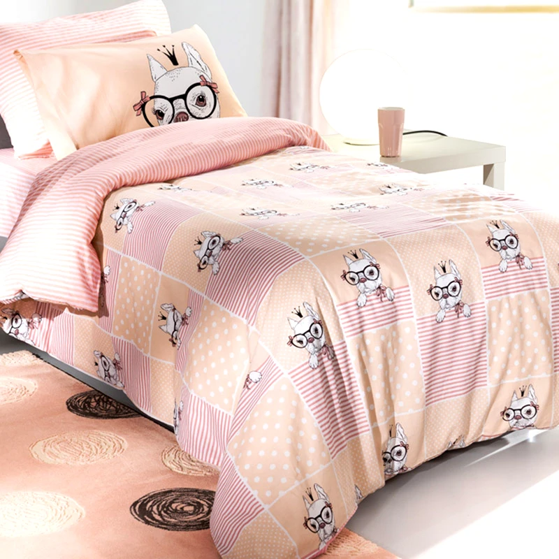 Saint Clair Σεντόνια Μονά (Σετ) 160X260 Saint Clair Rosie Pinky Χωρίς Λάστιχο (160x260)