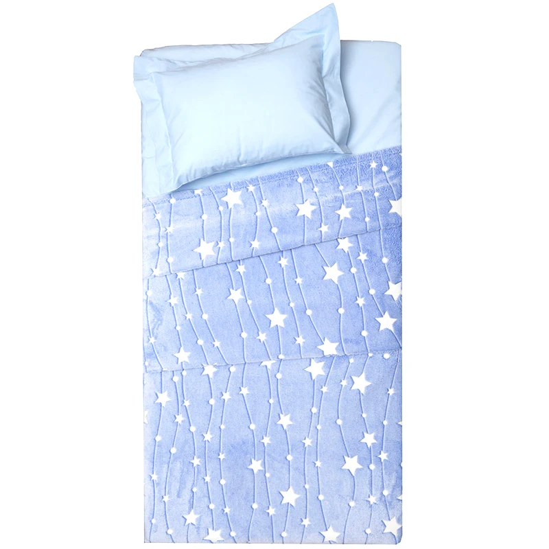 Viopros Κουβέρτα Fleece Κούνιας 110X150 Viopros Αστερ Σιέλ (110x150)