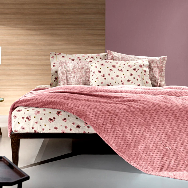 Guy Laroche Κουβέρτα Fleece Μονή 160X220 Guy Laroche Rombus Coral (160x220)