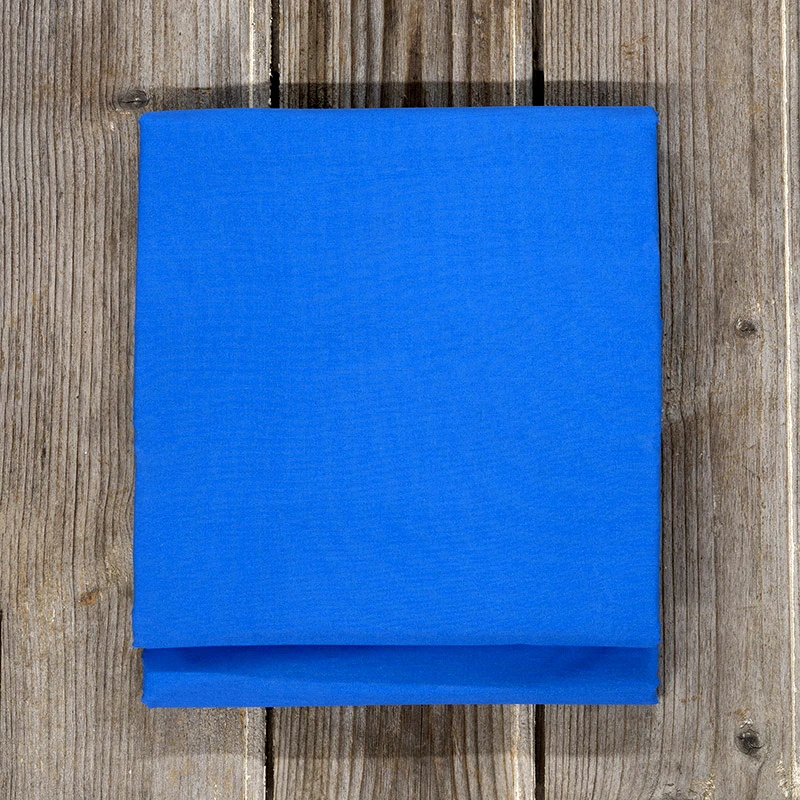 Nima Σεντόνι Μεμονωμένο King Size 270X280 Nima Unicolors Sea Blue Χωρίς Λάστιχο (270x280)