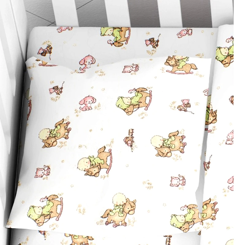 Dimcol Φανελένια Μαξιλαροθήκη Τεμάχιο 35X45 Dimcol Baby 03 (35x45)
