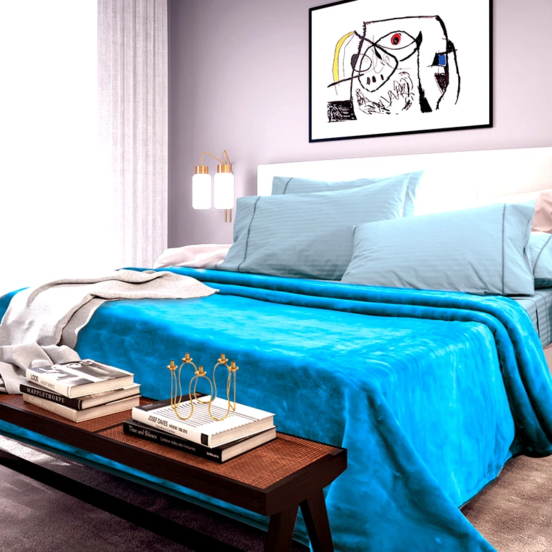 Sb Home Κουβέρτα Βελουτέ Υπέρδιπλη 220x240 Sb Home Tyrol Turqouise Τυρκουαζ (220x240)
