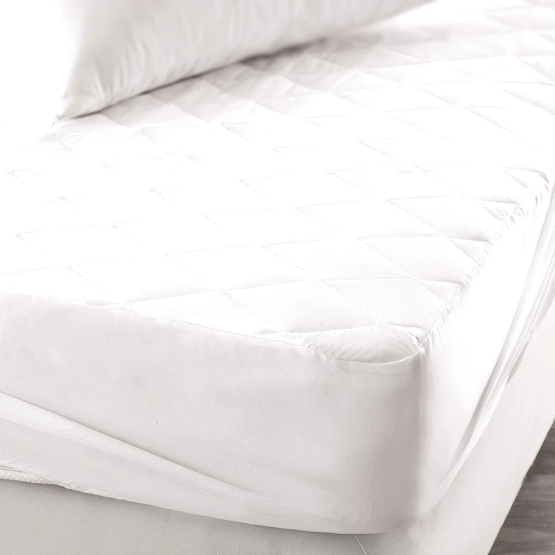 Rythmos Home Επίστρωμα Καπιτονέ Υπέρδιπλο 160X200+35 Rythmos Λευκο Με Λάστιχο Φούστα 130 (160x200+35)