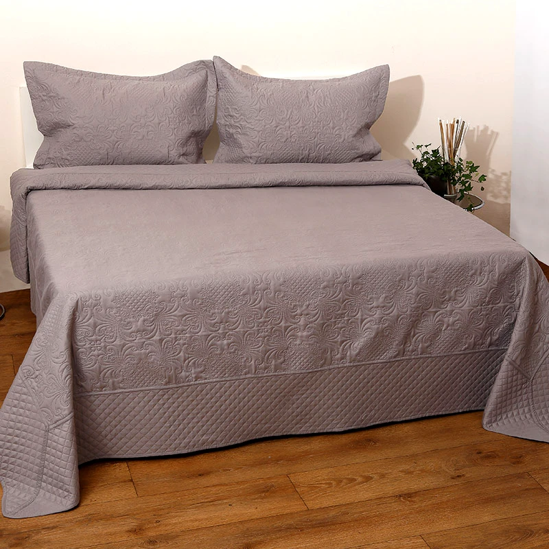 Anna Riska Κουβερλί Υπέρδιπλο (Σετ) 220X240 Anna Riska Olivia Γκρι (220x240)