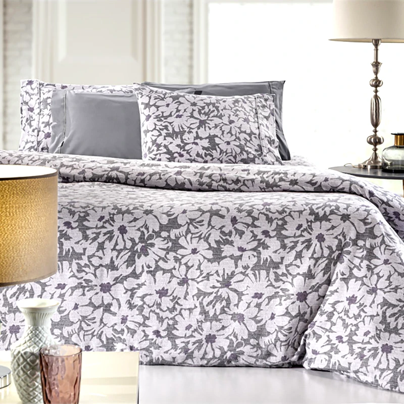 Guy Laroche Σεντόνια Φανελένια Μονά (Σετ) 170X265 Guy Laroche Martin Grey Χωρίς Λάστιχο (170x265)