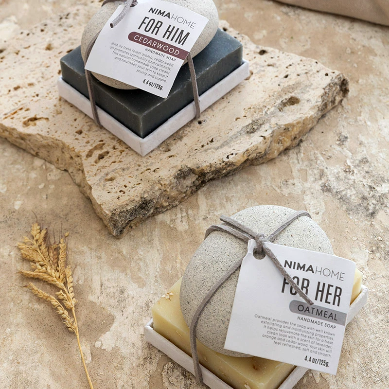 Nima Σετ Σαπούνι Χειροποίητο 125G + Πέτρα Απολέπισης Nima Oatmeal