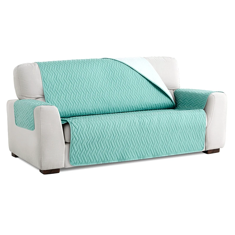 Αίθριο Αδιάβροχα Σταθερά Καλύμματα Καναπέ Quilt Glaciar - Ακουα - Μεγάλος Τριθέσιος -10+ Χρώματα Διαθέσιμα-Καλύμματα Σαλονιού