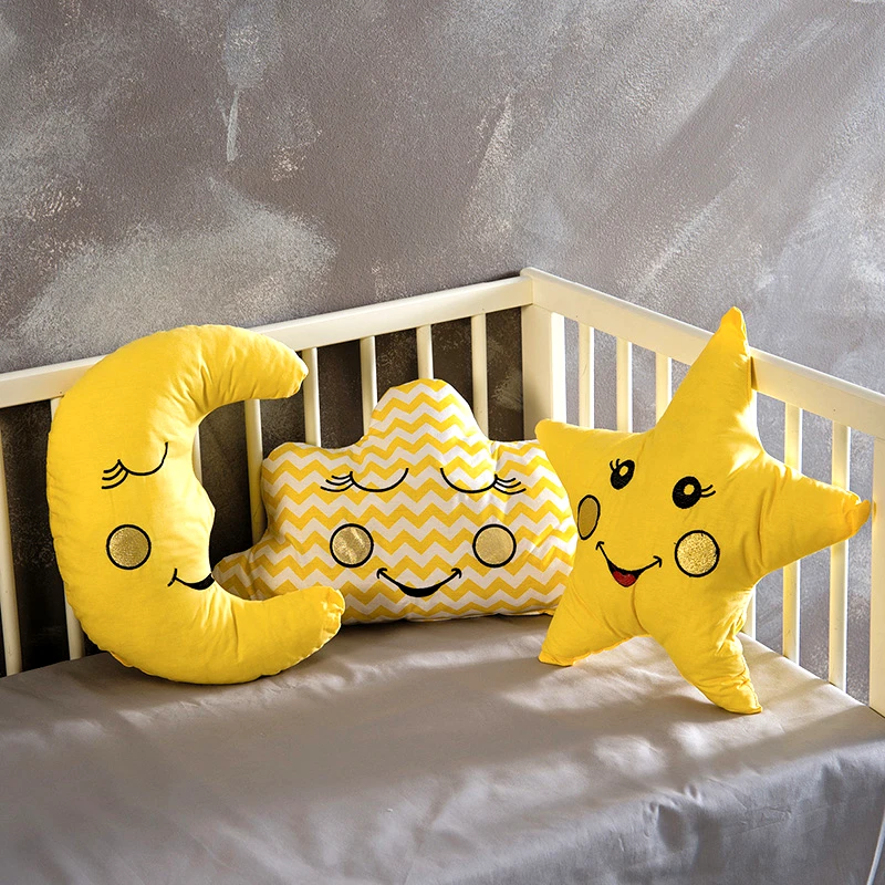 Sb Home Διακοσμητικά Μαξιλάρια (Σετ 3 Τμχ) Sb Home Baby Deco Pillows Yellow