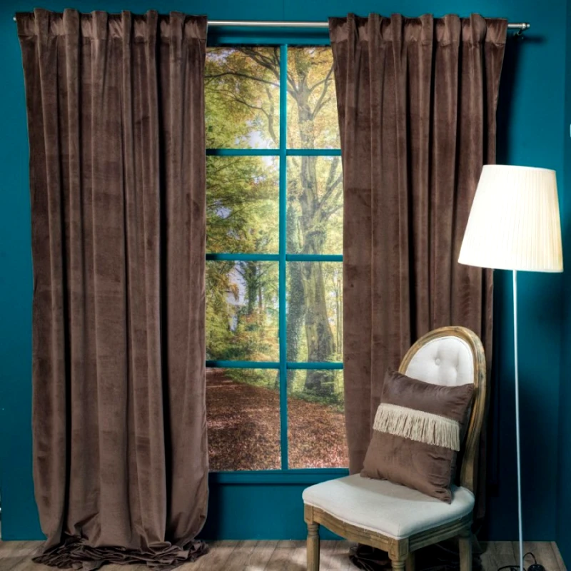 Teoran Κουρτίνα Με Τρέσα 140X260 Teoran Velvet 3 (140x260)