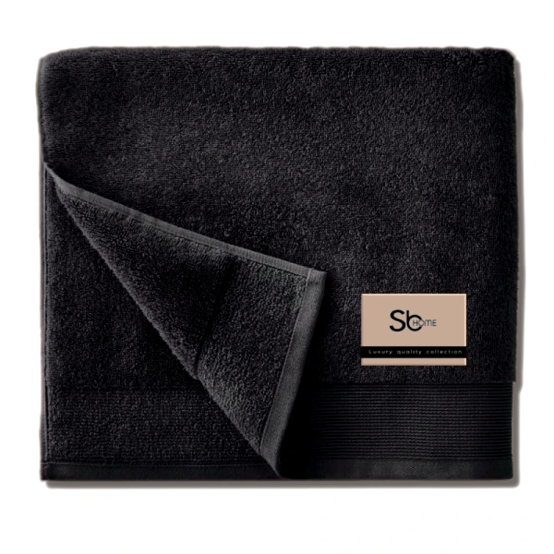 Sb Home Πετσέτα Προσώπου 50X100 Sb Home Elegante Black (50x100)