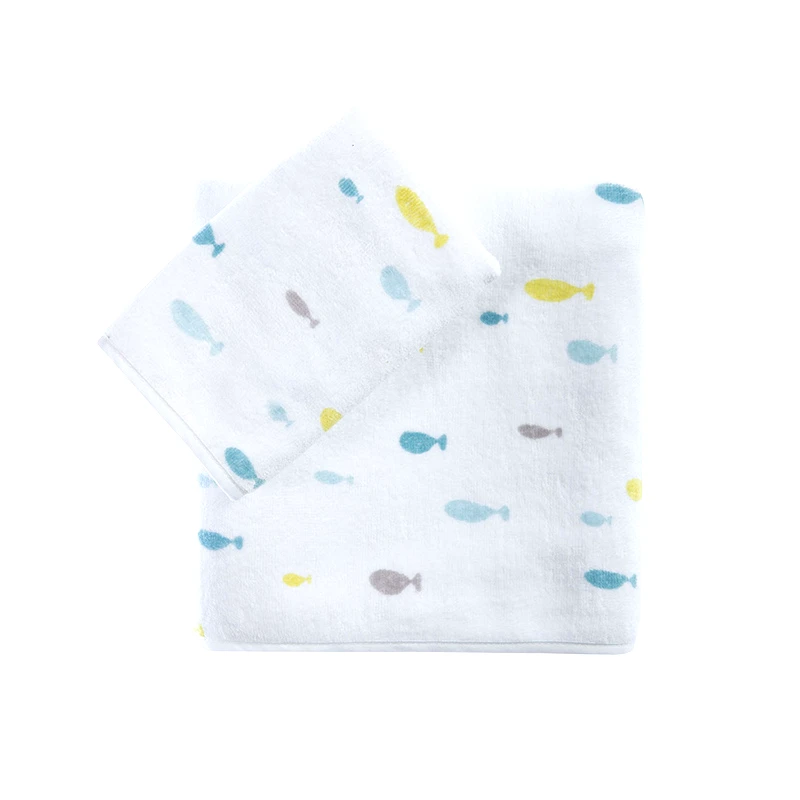 Nef - Nef Βρεφικές Πετσέτες (Σετ 2 Τμχ) Nef Nef Ocean Friends White