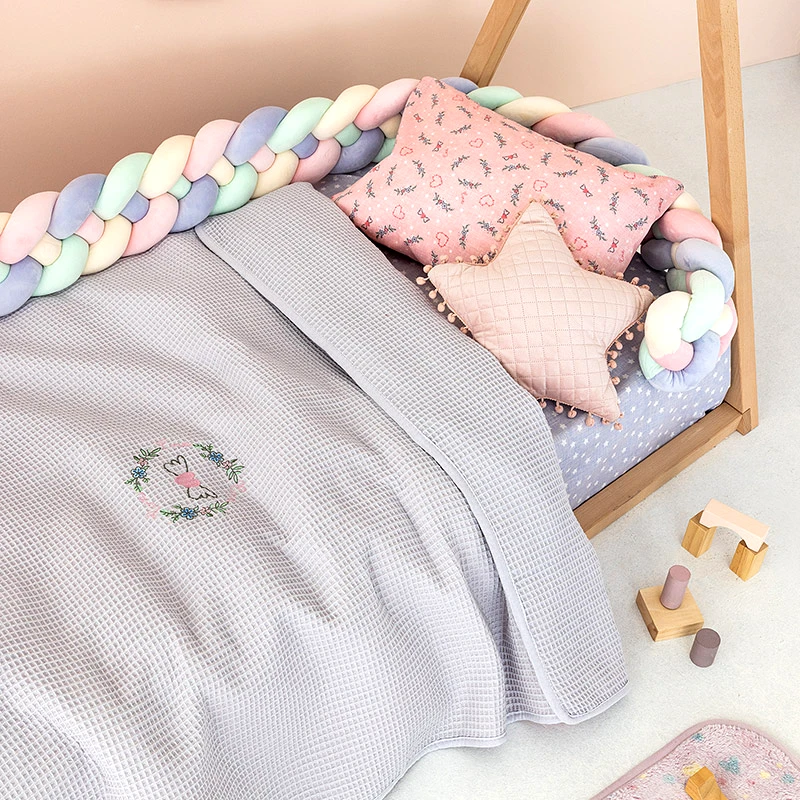 Palamaiki Κουβέρτα Πικέ Κούνιας 100X150 Palamaiki Candy Lilac (100x150)