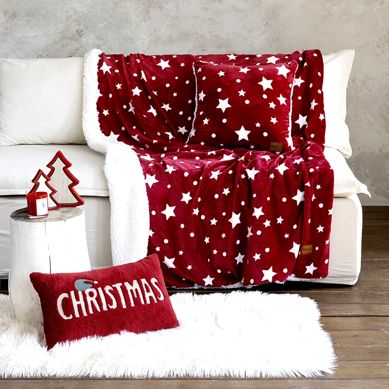 Nima Κουβέρτα Καναπέ 130X170 Nima Xmas Stars (130x170)