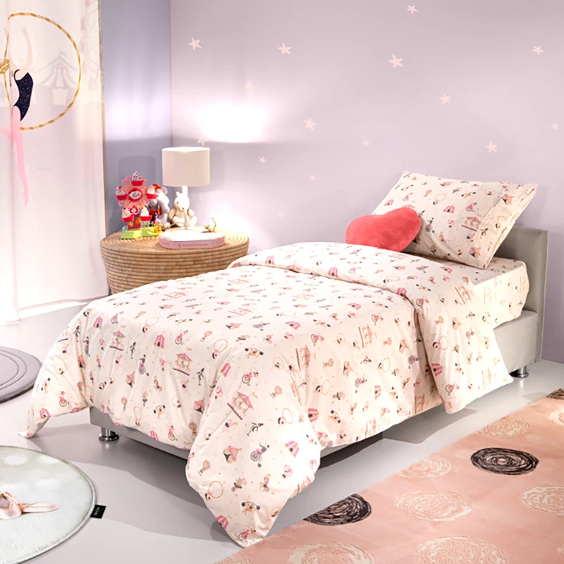 Saint Clair Παπλωματοθήκη Μονή (Σετ) 165X225 Saint Clair Enjoy Pinky (165x225)