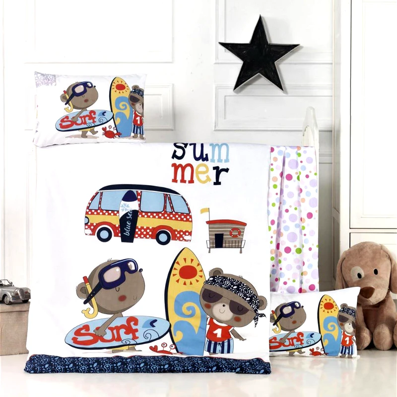 Rythmos Home Παπλωματοθήκη Κούνιας (Σετ) 100X150 Rythmos Surf (100x150)