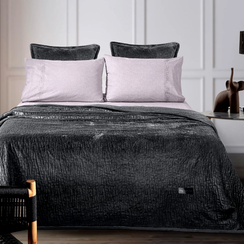Guy Laroche Κουβερτόριο Μονό (Σετ) 160X220 Guy Laroche Bolzano Anthracite (160x220)