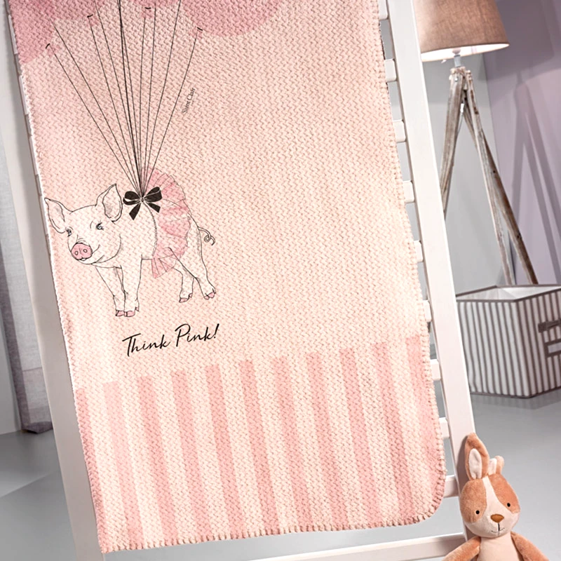 Saint Clair Κουβέρτα Fleece Μονή 160X220 Saint Clair Ultrasoft Piggy (160x220)