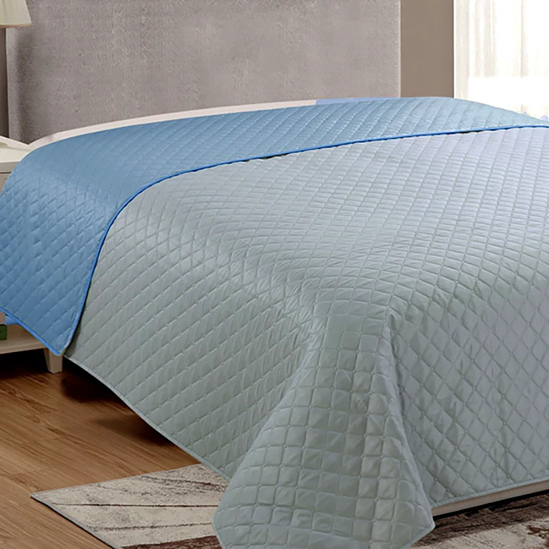 Sunshine Κουβερλί Μονό 160X220 Sunshine Fiber Grey - Blue (160x220)