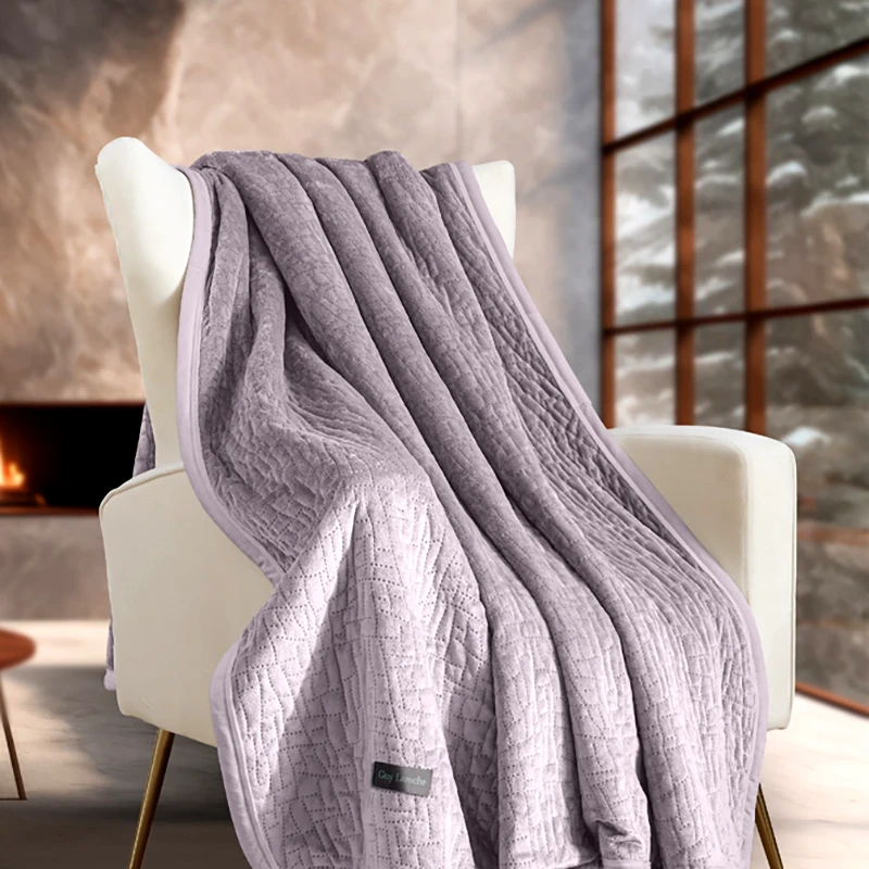 Guy Laroche Κουβέρτα Καναπέ 130X170 + Μαξιλαροθήκη Guy Laroche Bolzano Melanze (130x170)