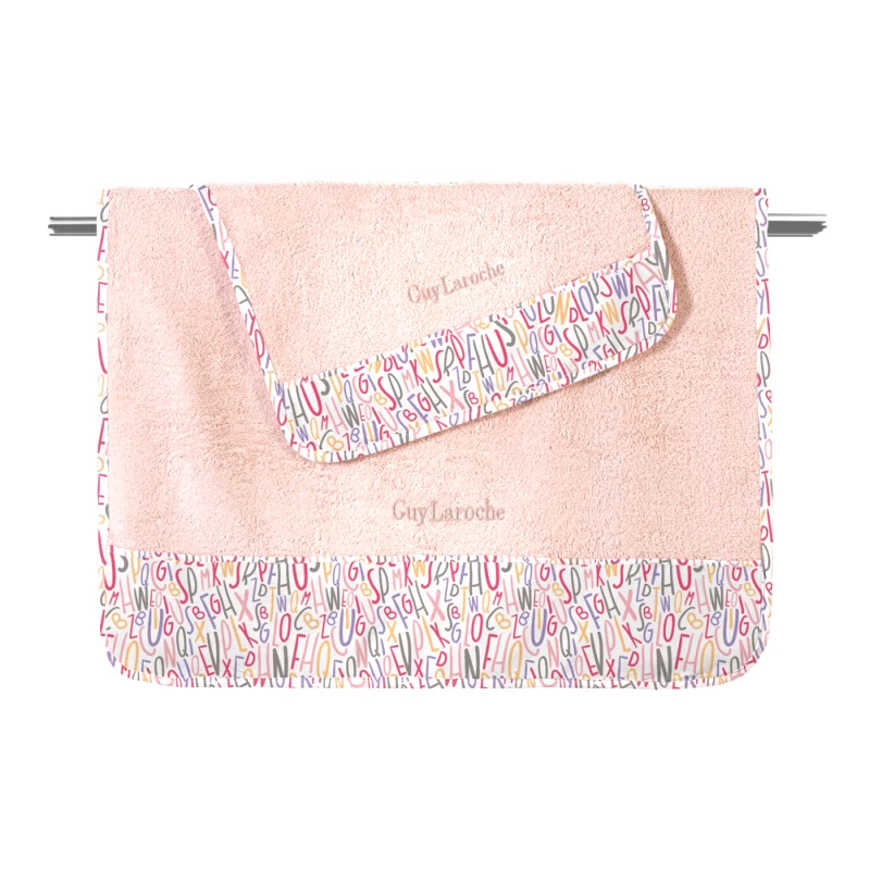 Guy Laroche Παιδικές Πετσέτες (Σετ 2 Τμχ) Guy Laroche Bebe Letters Pinky
