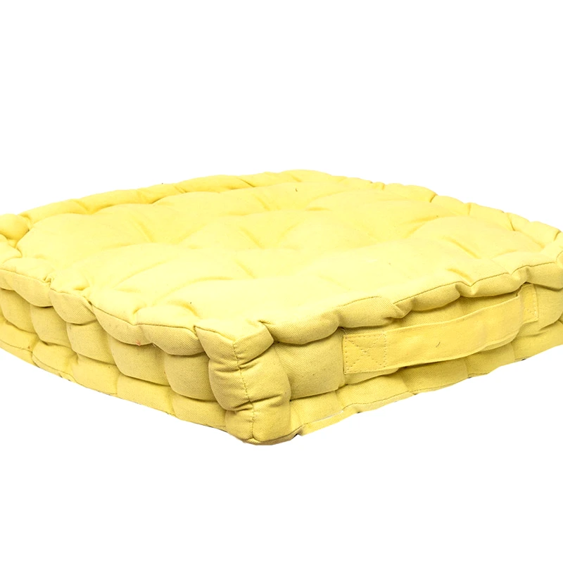 Viopros Μαξιλάρα Δαπέδου 40X40X8 Viopros 581 Κίτρινο