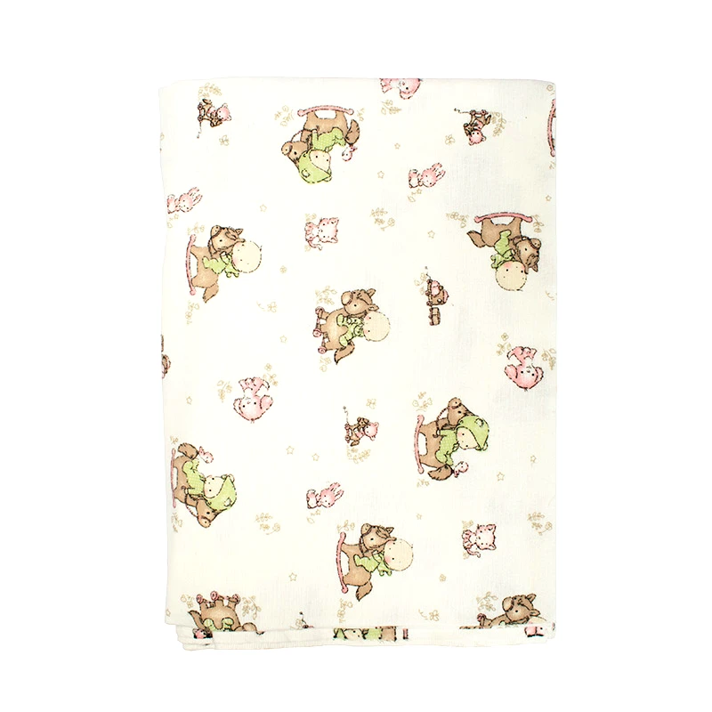 Dimcol Πάνα Φανελένια 80X80 Dimcol Baby 03 Ecru (80x80)