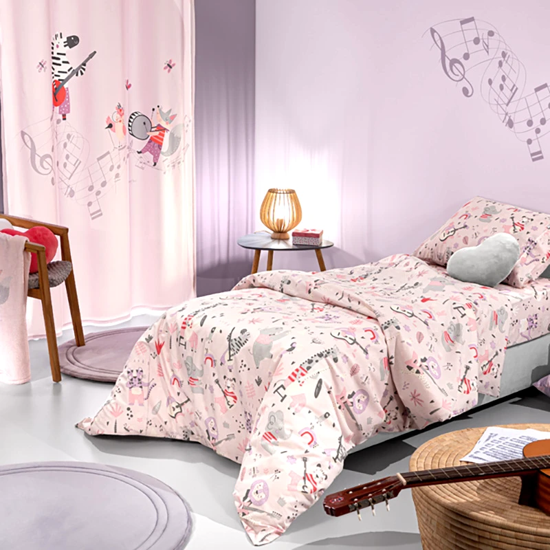 Saint Clair Σεντόνια Μονά (Σετ) 100X200+28 Saint Clair Jazz Lilac Με Λάστιχο (100x200+28)