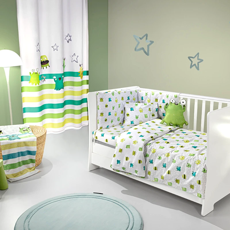 Saint Clair Σετ Κούνιας (3 Τμχ) Saint Clair Bebe Monsters Lime