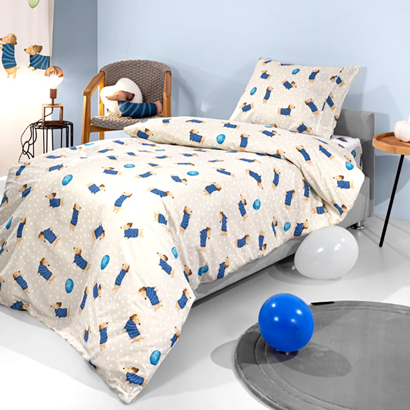 Saint Clair Σεντόνια Μονά (Σετ) 100X200+28 Saint Clair Pet Blue Με Λάστιχο (100x200+28)