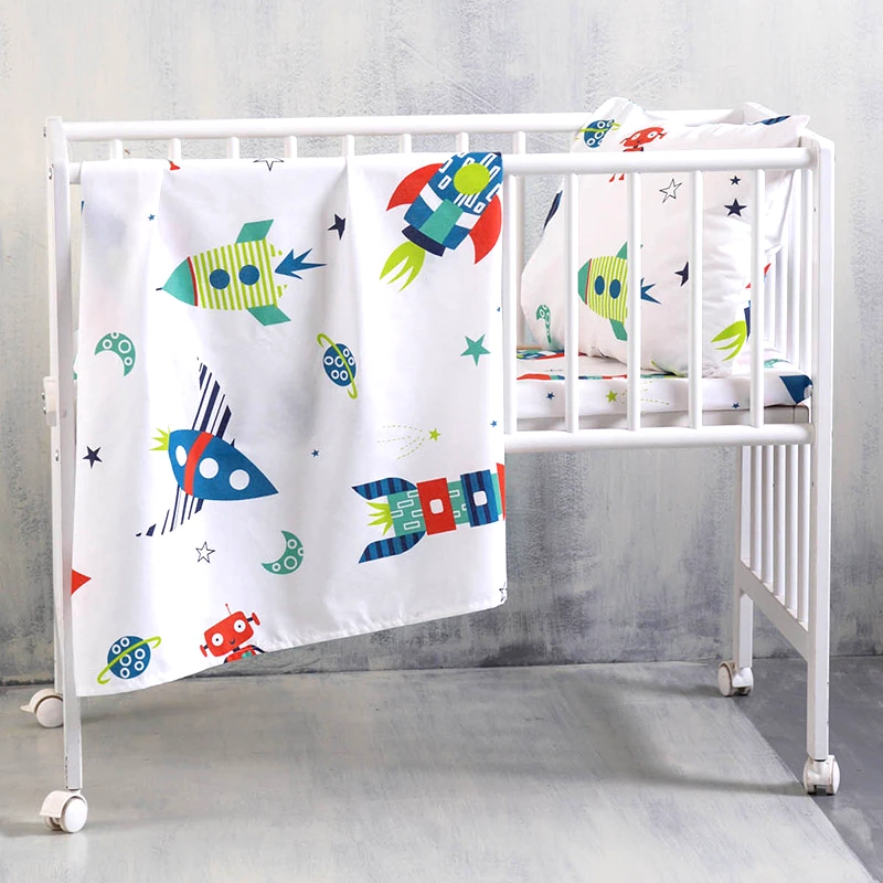 Rythmos Home Σεντόνια Κούνιας (Σετ) 120X160 Rythmos Astronio Χωρίς Λάστιχο (120x160)