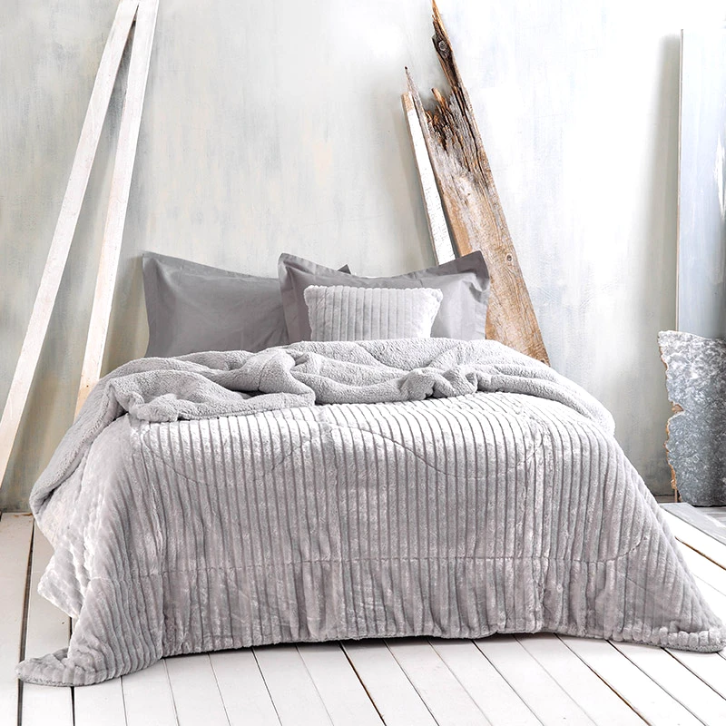 Rythmos Home Διακοσμητική Μαξιλαροθήκη 50X50 Rythmos Shabby Γκρι (50x50)