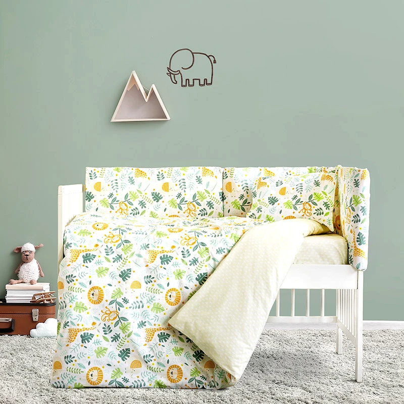 Nima Σεντόνια Κούνιας (Σετ) 120X160 Nima Jungle Baby Χωρίς Λάστιχο (120x160)