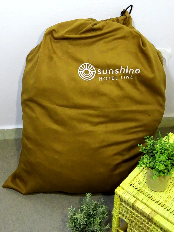 Αίθριο (Min 3 Τμχ) Σάκος Υφασμάτινος Επαγγελματικός 75X95 Aithrio Mustard