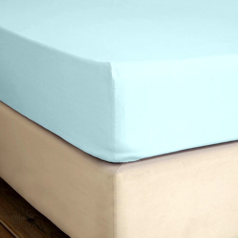 Nima Σεντόνι Μεμονωμένο Ημίδιπλο 120X200+32 Nima Unicolors Light Aqua Με Λάστιχο (120x200+32)