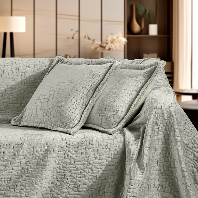 Guy Laroche Κουβέρτα Καναπέ 130X170 + Μαξιλαροθήκη Guy Laroche Bolzano Khaki (130x170)
