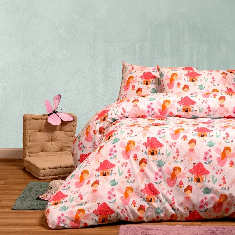 Melinen Παπλωματοθήκη Μεμονωμένη Μονή 165X245 Melinen Kids Line Magic Pink (165x245)