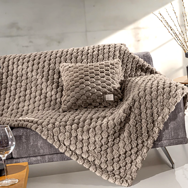 Guy Laroche Κουβέρτα Καναπέ 120X160 + Μαξιλαροθήκη Guy Laroche Elixir Taupe (120x160)