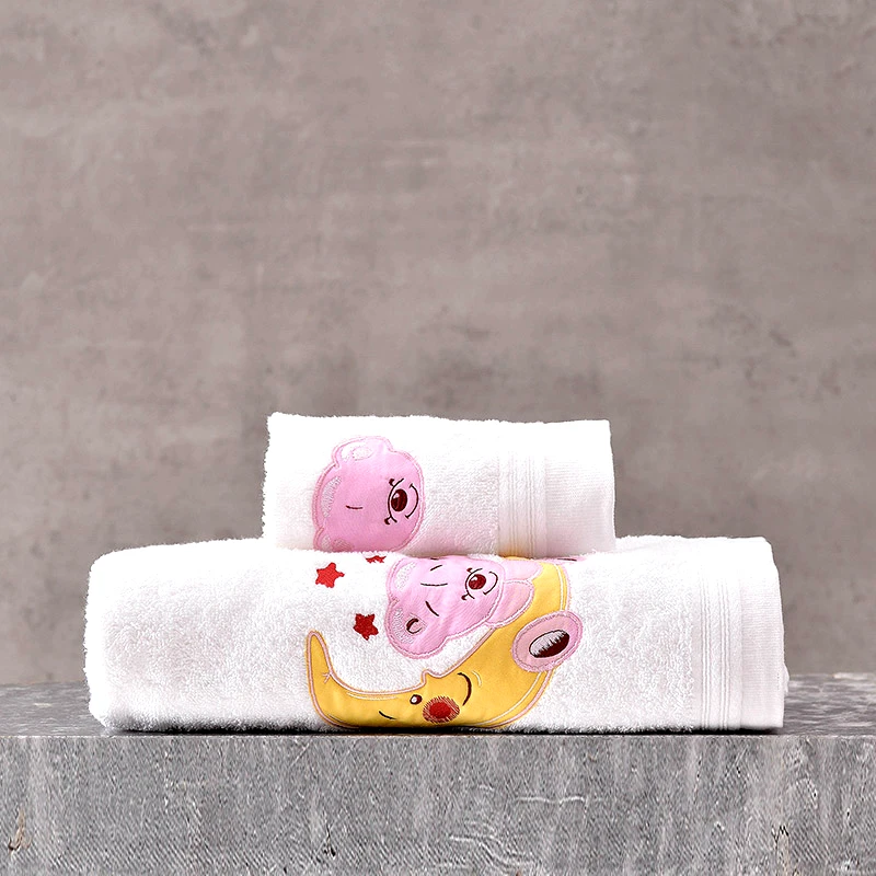 Rythmos Home Βρεφικές Πετσέτες (Σετ 2 Τμχ) Rythmos Arturo Ροζ