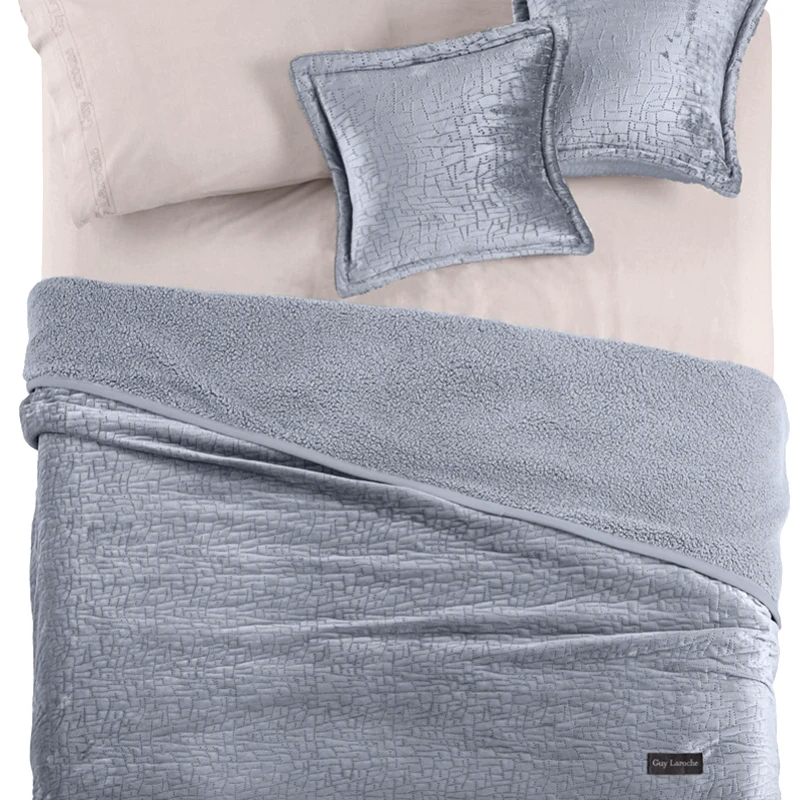 Guy Laroche Κουβερτόριο Ημίδιπλο (Σετ) 180X220 Guy Laroche Bolzano Silver (180x220)