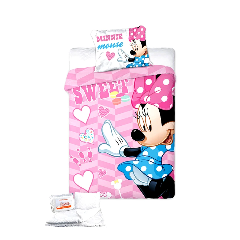 Dimcol Παπλωματοθήκη Κούνιας (Σετ) 100X135 Disney Dimcol Minnie 581 (100x135)