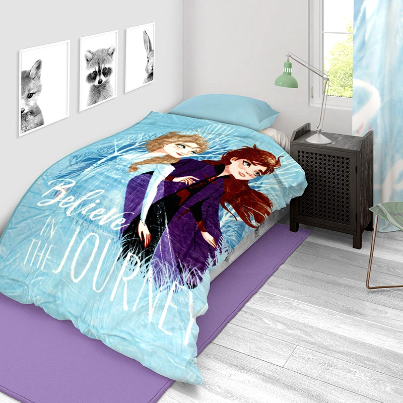 Dimcol Κουβέρτα Βελουτέ Μονή 160X220 Disney Dimcol Frozen 502 (160x220)