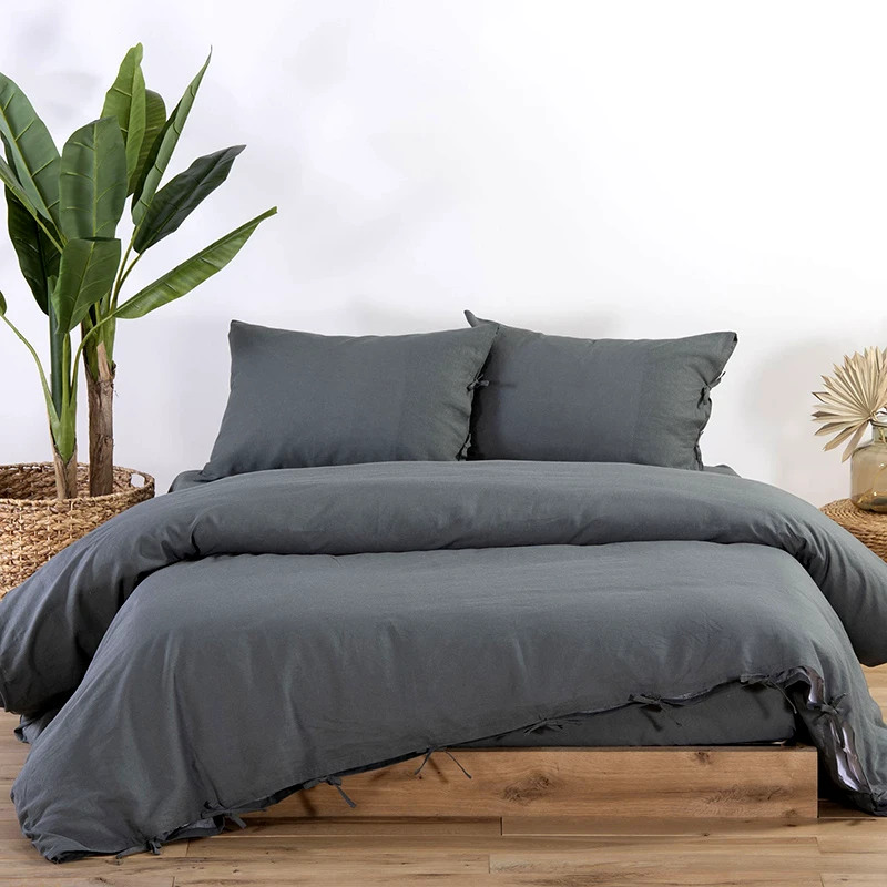 Nef - Nef Παπλωματοθήκη Μεμονωμένη Μονή 160X220 Nef Nef Cotton-Linen Green (160x220)